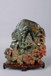 CHINESE CARVED MINERAL GROTTO