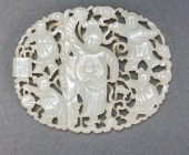 CHINESE CARVED 'MUTTON FAT' JA