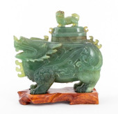 CHINESE CARVED NEPHRITE JADE F