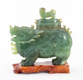 CHINESE CARVED NEPHRITE JADE F