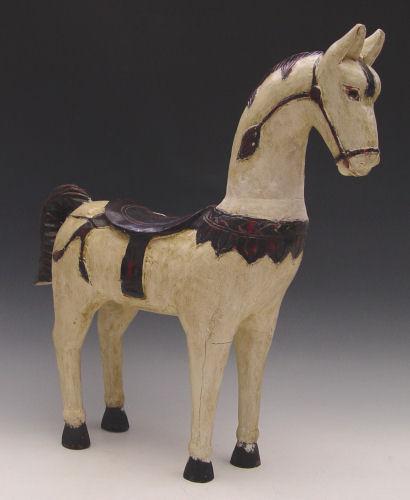 CHINESE CARVED & PAINTED FOLK ART