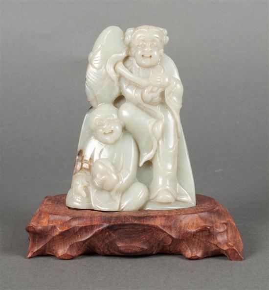 Chinese carved pale green