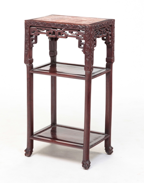CHINESE CARVED PLANT STAND. First