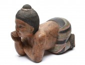 CHINESE CARVED & POLYCHROME WO