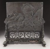 Chinese carved Qiyang stone ta