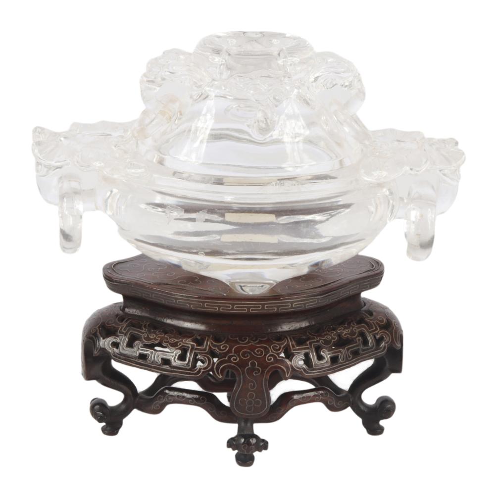 CHINESE CARVED ROCK CRYSTAL