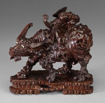 Chinese carved rootwood figural