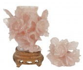 CHINESE CARVED ROSE QUARTZ COV