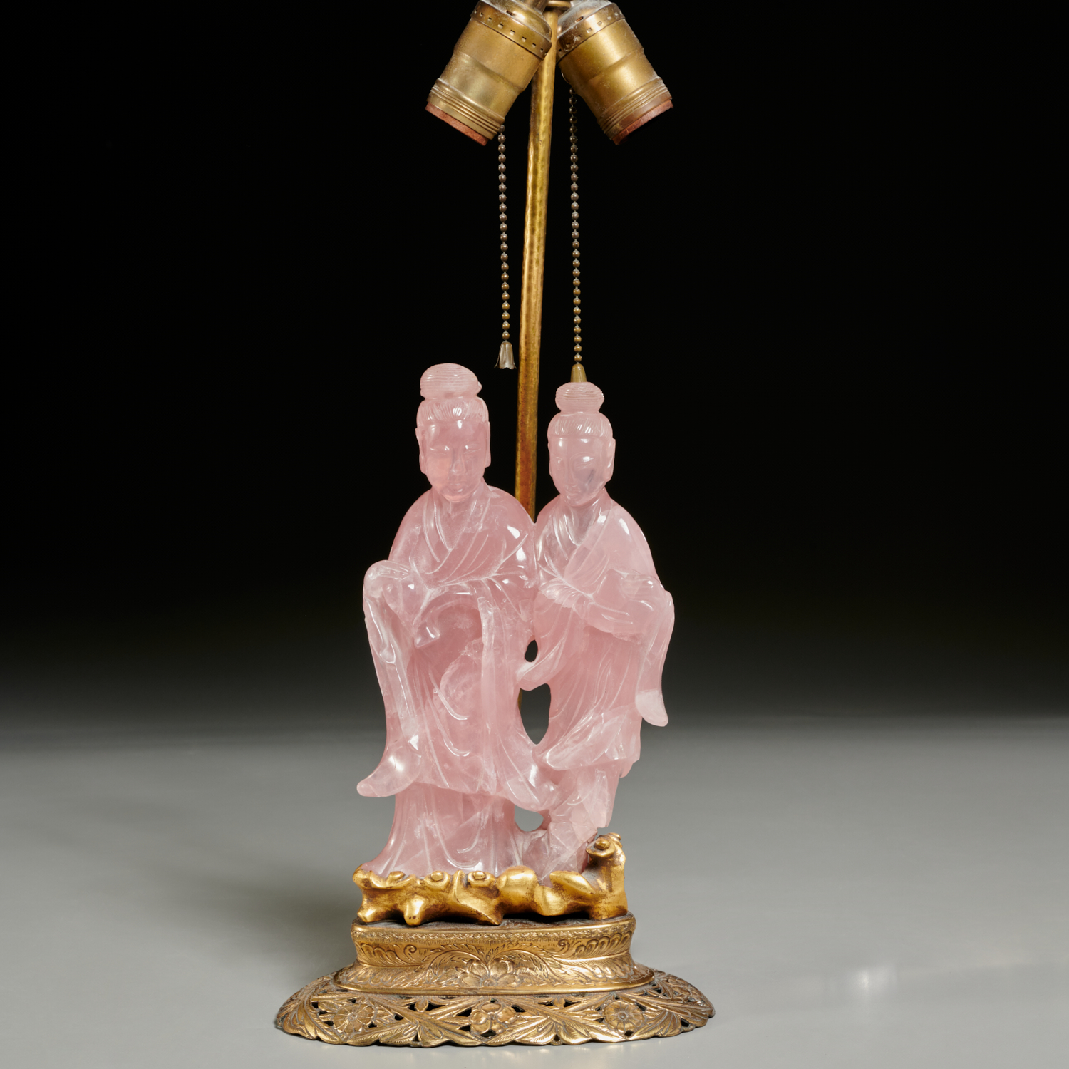 CHINESE CARVED ROSE QUARTZ
