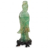 CHINESE CARVED ROSE QUARTZ GUA