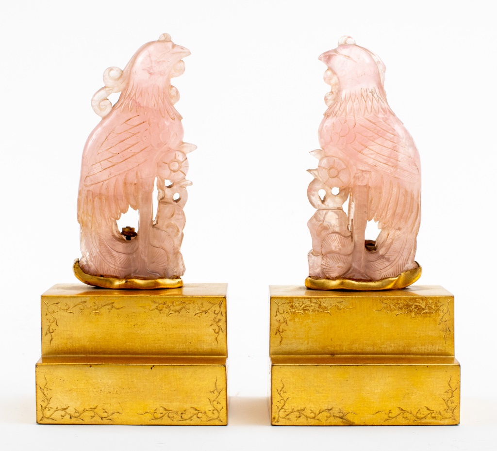CHINESE CARVED ROSE QUARTZ