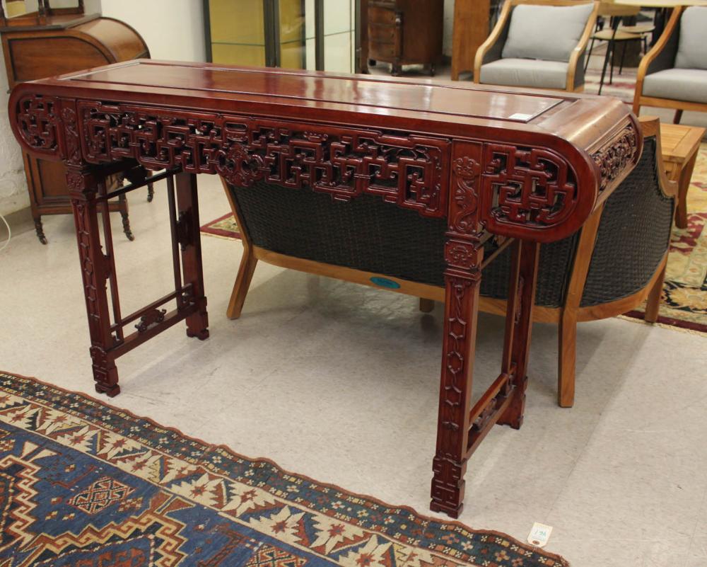 CHINESE CARVED ROSEWOOD ALTAR