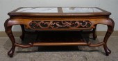 CHINESE CARVED ROSEWOOD AND DR