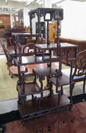 CHINESE CARVED ROSEWOOD ETAGER
