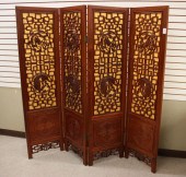 CHINESE CARVED ROSEWOOD FLOOR