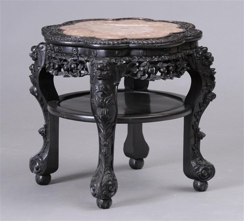 CHINESE CARVED ROSEWOOD