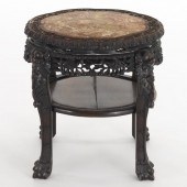 CHINESE CARVED ROSEWOOD OCCASI