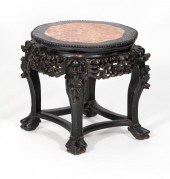 CHINESE CARVED ROSEWOOD TABORE