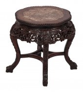 CHINESE CARVED ROSEWOOD TABORE