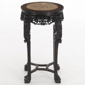 CHINESE CARVED ROSEWOOD TALL O