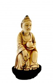 CHINESE CARVED SEATED BUDDHASe
