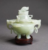 CHINESE CARVED SERPENTINE COVE