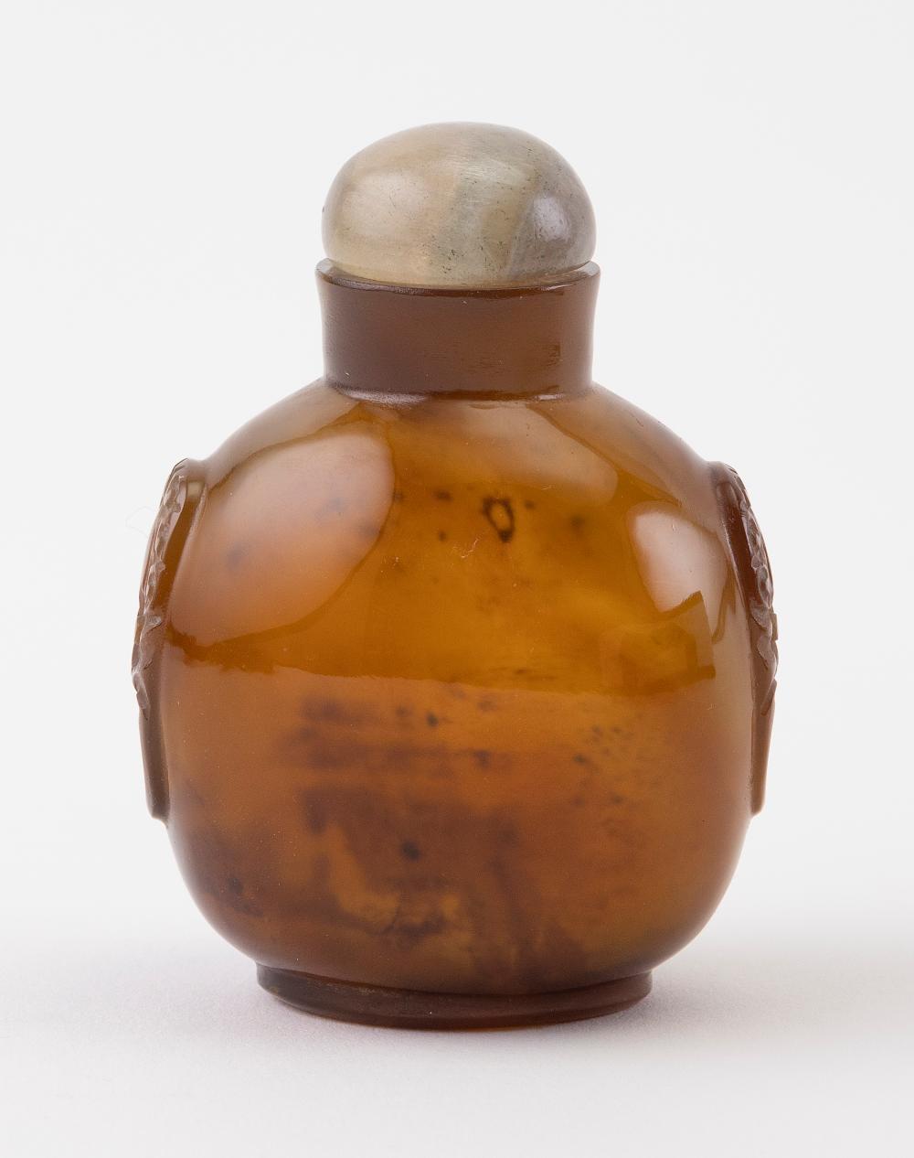 CHINESE CARVED SHADOW FLOATER AGATE