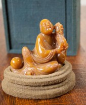 CHINESE CARVED SHOUSHAN SOAPST