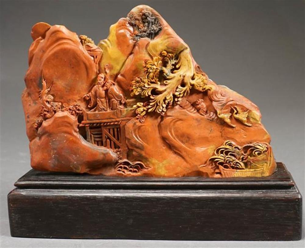 CHINESE CARVED SHOUSHAN STONE OF
