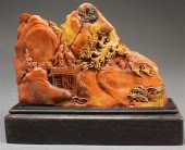 CHINESE CARVED SHOUSHAN STONE