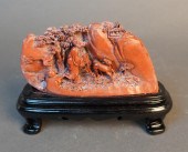 CHINESE CARVED SHOUSHAN STONE