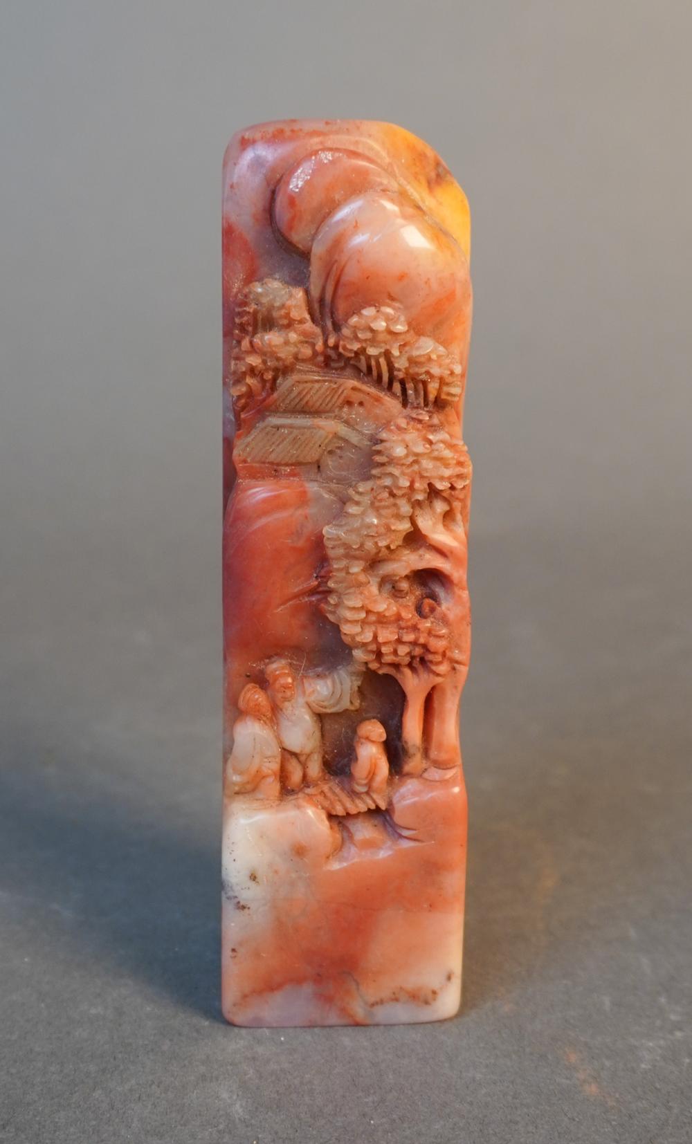 CHINESE CARVED SHOUSHAN STONE