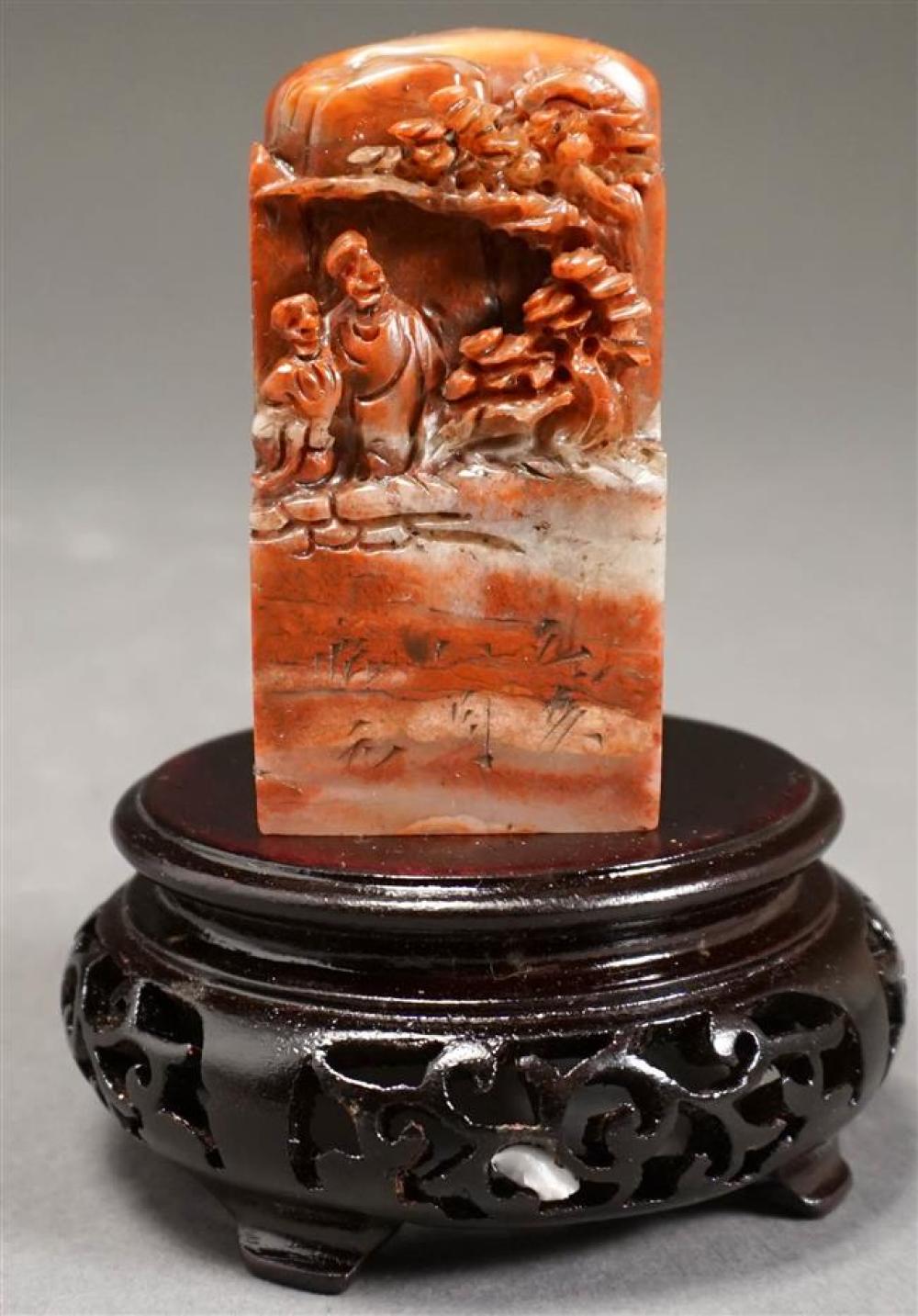 CHINESE CARVED SHOUSHAN/SOAPSTONE