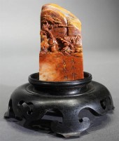 CHINESE CARVED SHOUSHAN/SOAPST