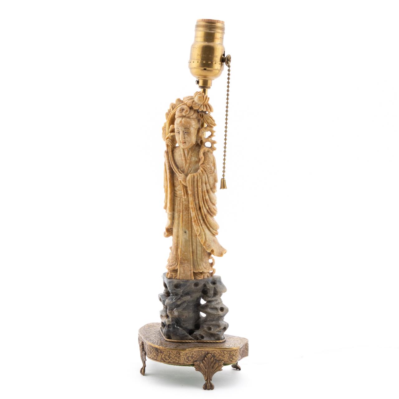 CHINESE CARVED SOAPSTONE QUANYIN