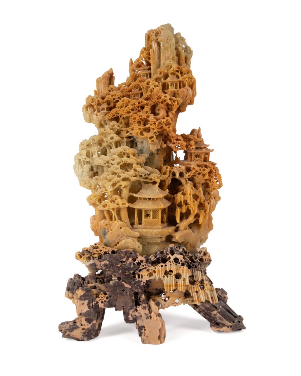 CHINESE CARVED SOAPSTONE