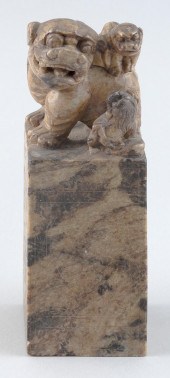 CHINESE CARVED SOAPSTONE SEAL