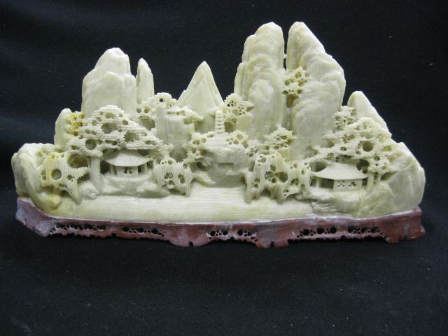 Chinese Carved Soapstone Statue