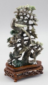 CHINESE CARVED SPINACH AND CEL
