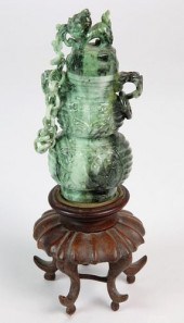 CHINESE CARVED SPINACH AND LIG