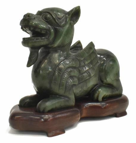 CHINESE CARVED SPINACH GREEN