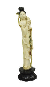 CHINESE CARVED STANDING FIGURE