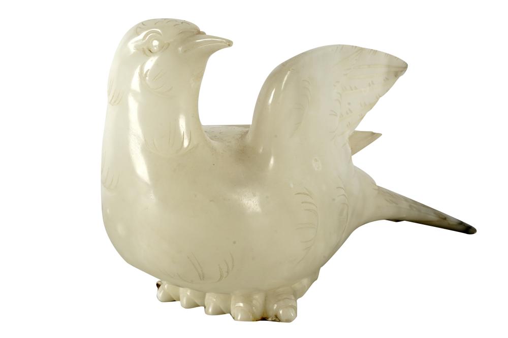 CHINESE CARVED STONE BIRDCondition: