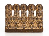 CHINESE CARVED STONE BUDDHIST