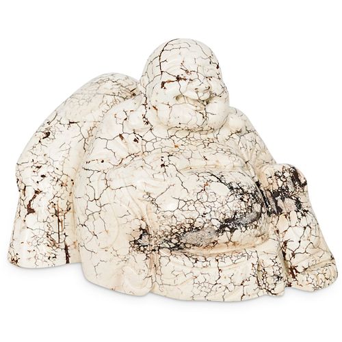 CHINESE CARVED STONE LAUGHING