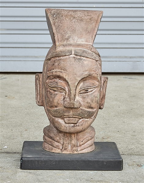 Chinese carved stone official's