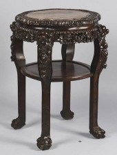 CHINESE CARVED TABLE/STAND W/