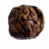 CHINESE  CARVED WALNUT ,QING D