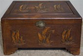 CHINESE CARVED WOOD BLANKET CH
