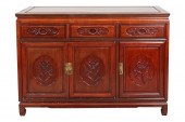 CHINESE CARVED WOOD CABINETsec